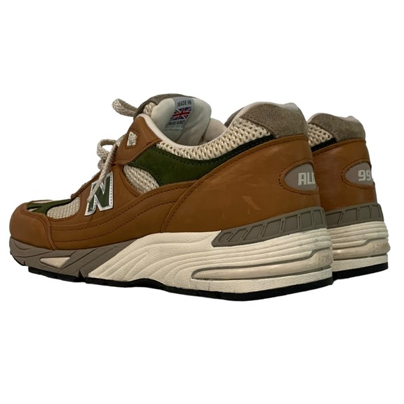 New Balance 991 Aime Leon Dore ALD Tan Leather Sneakers Sz 10M (M991LIO) main image 4